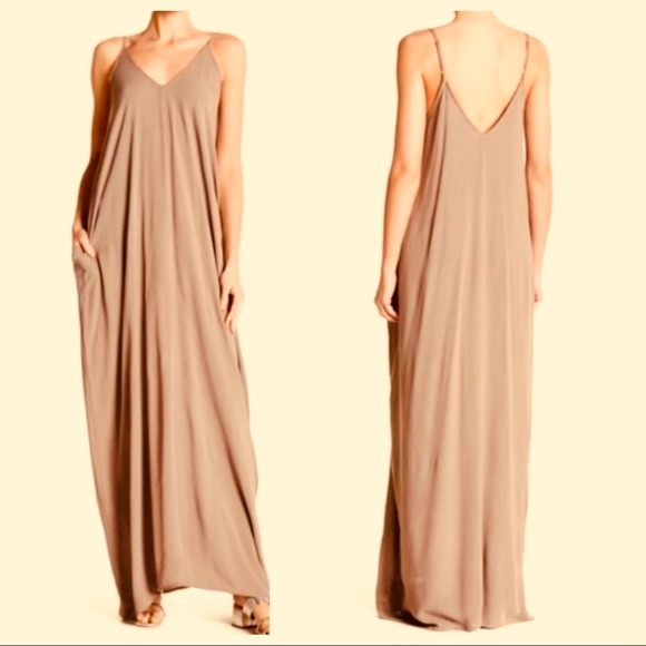 Boho chic loose side pocket tank maxi dress - Picture 5 of 5